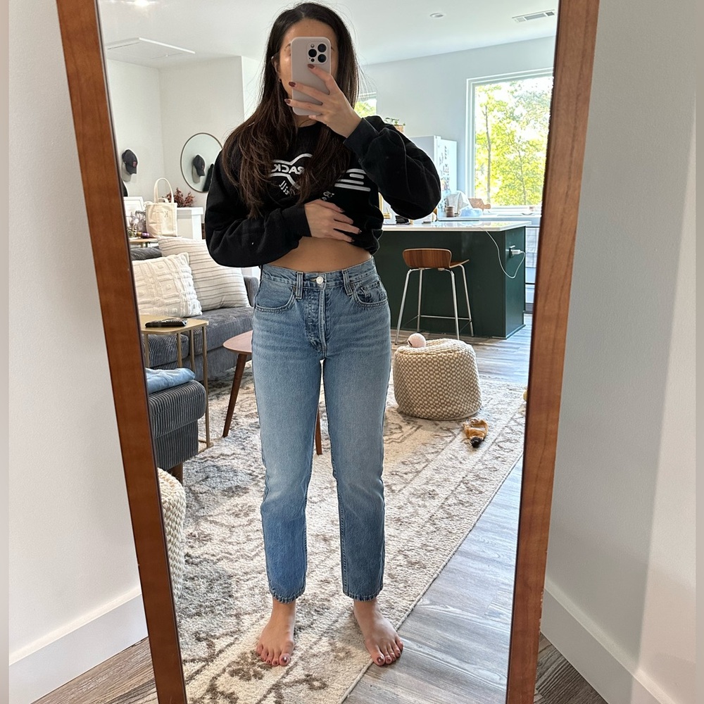 Re/done straight leg jeans, Size 25
